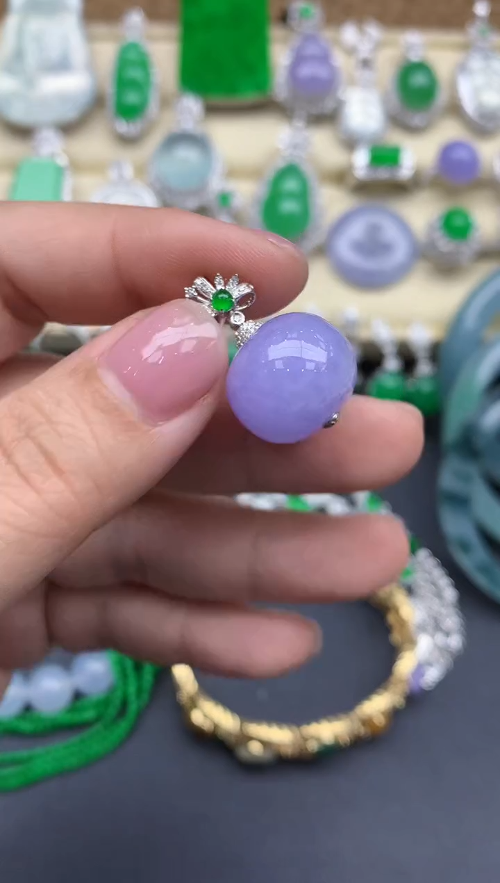 【闪购商品】翡翠颈饰18K金镶嵌367-中国好珍宝