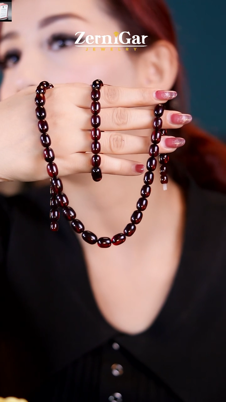 【闪购商品】琥珀颈饰未镶嵌天然琥珀两件套