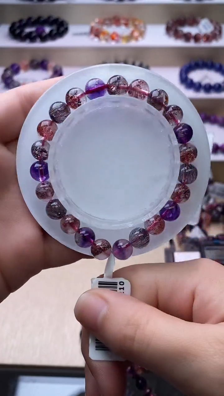 【闪购商品】水晶手链未镶嵌黑加仑超七单圈8m+