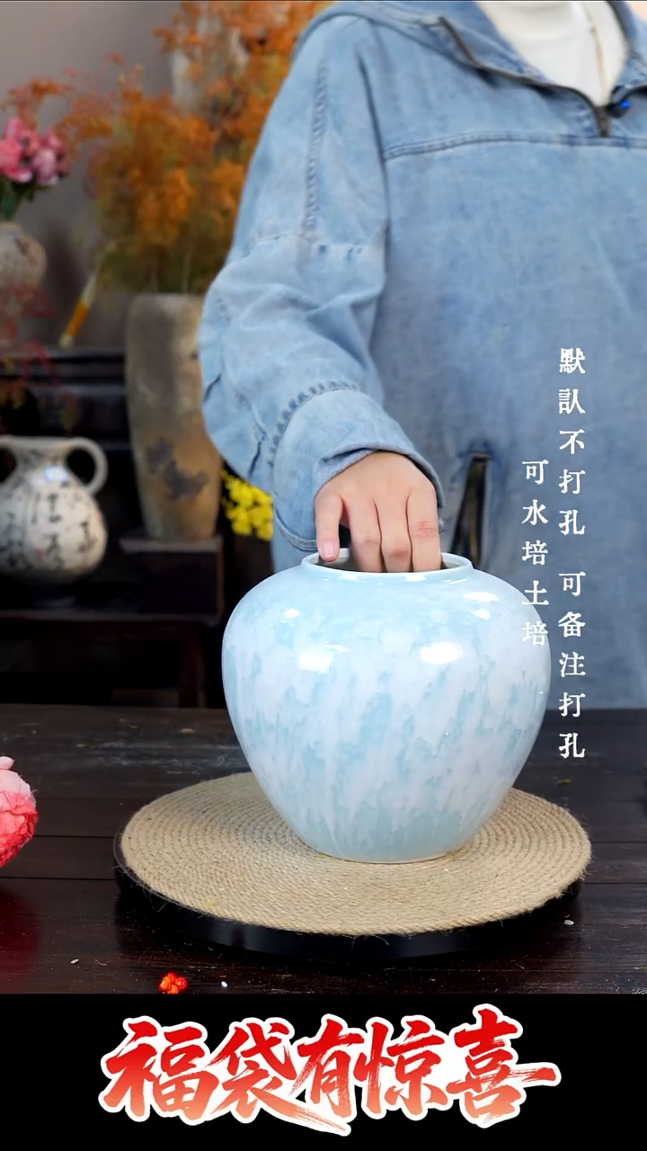 摆件陶08景德镇陶瓷花瓶