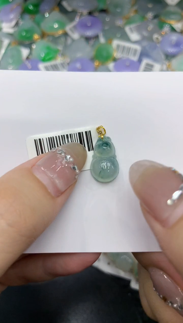 【闪购商品】翡翠颈饰18K金镶嵌222222222