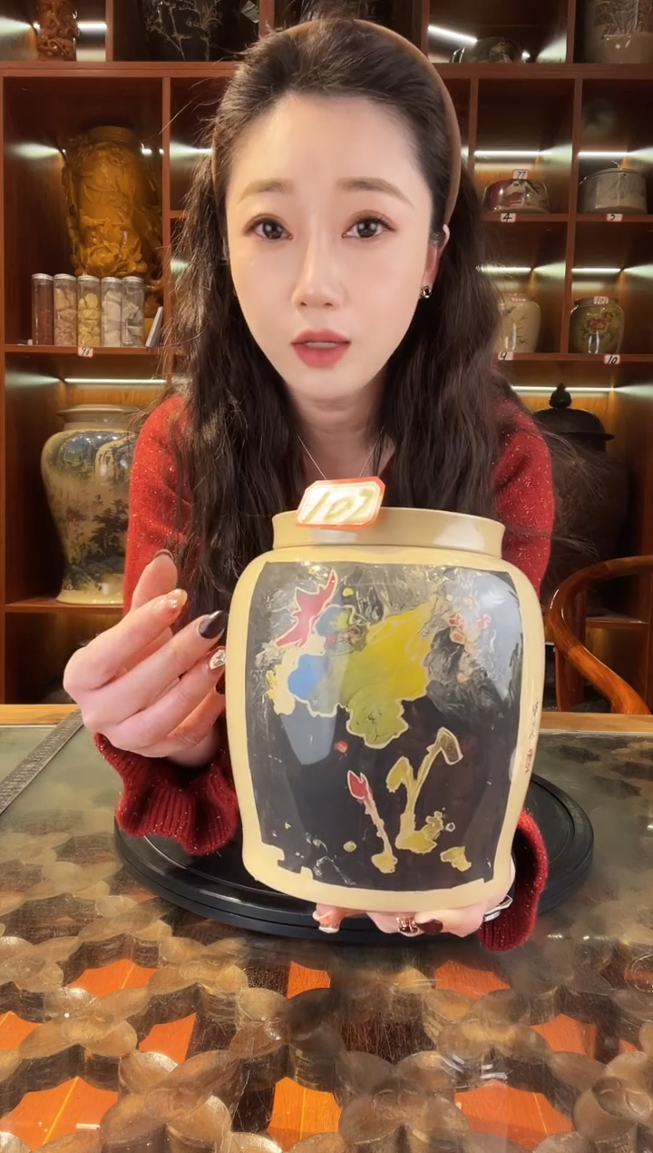 【闪购商品】缸李旭泽作品小茶罐@102