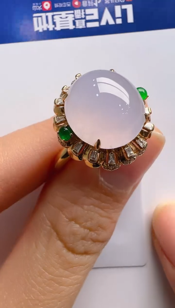 【闪购商品】翡翠戒指18K金镶嵌多样性团购发一件