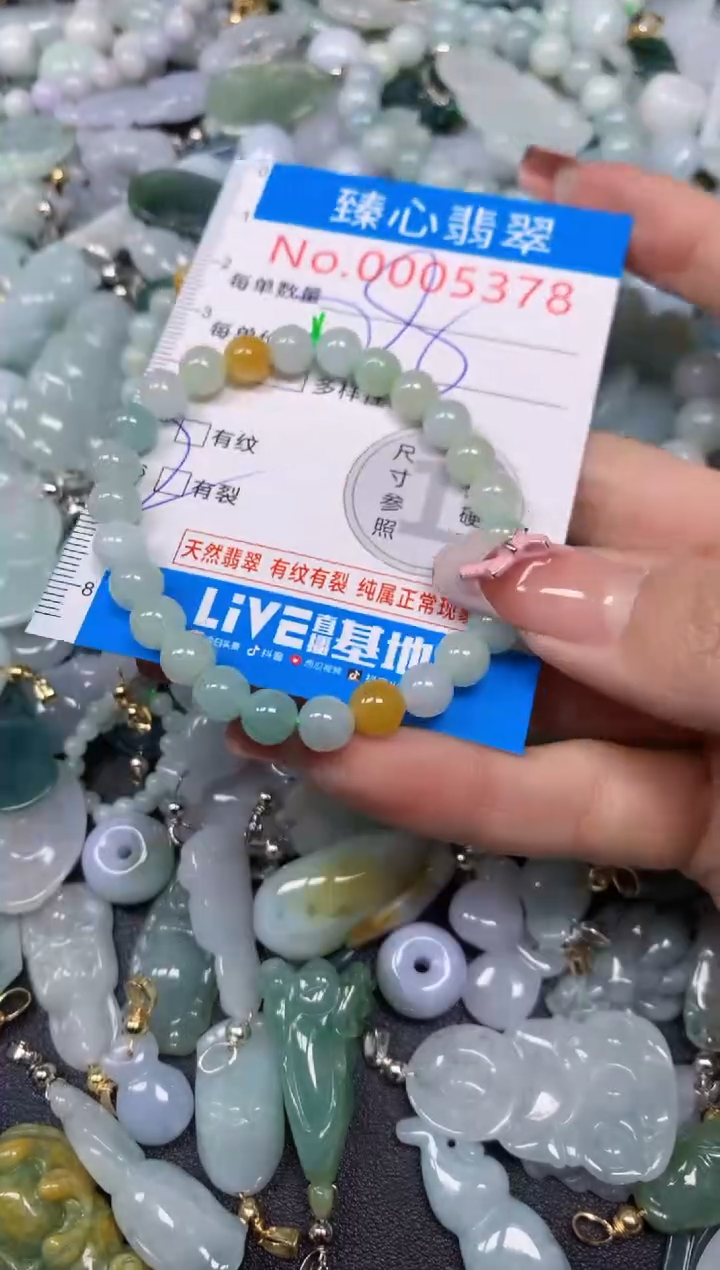 【闪购商品】翡翠颈饰未镶嵌含绳0005378