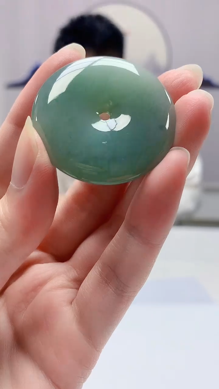【闪购商品】定制翡翠未镶嵌5028zm-毛货挂件90扣子