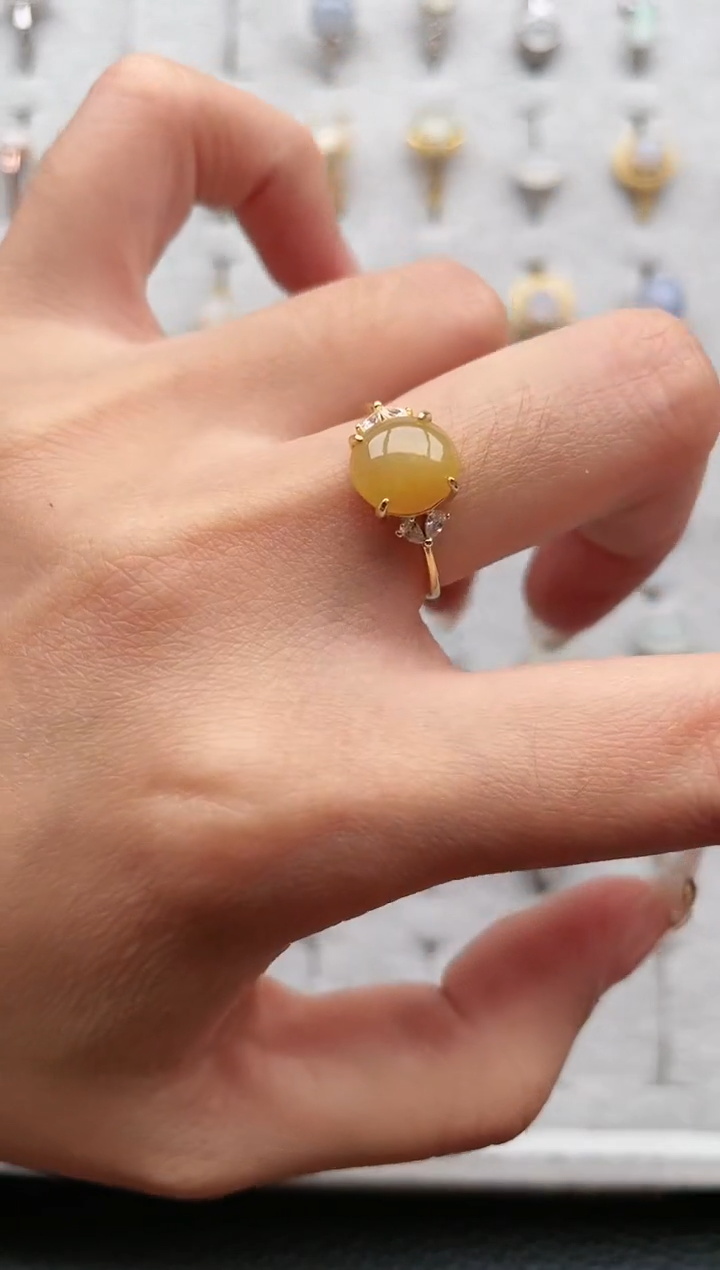 【闪购商品】翡翠戒指银S925镶嵌1111