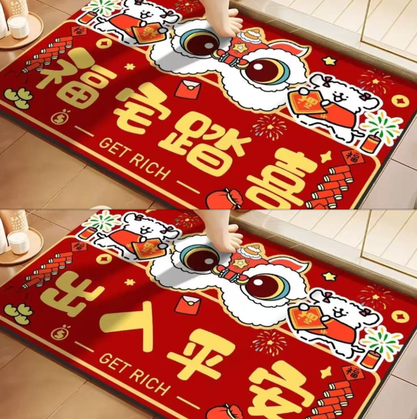 【爆款热卖】硅藻泥吸水垫浴室防滑卫生间门口速干家用垫地毯地垫