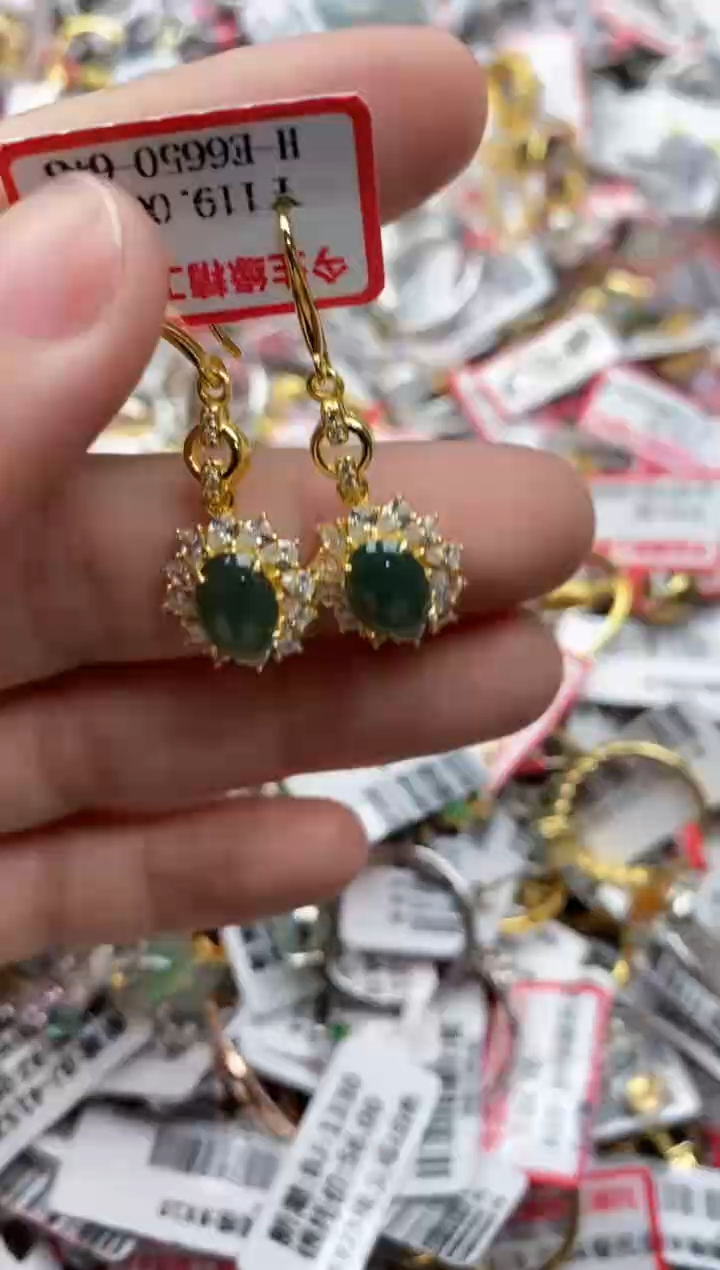 【闪购商品】翡翠戒指银S925镶嵌88888---2