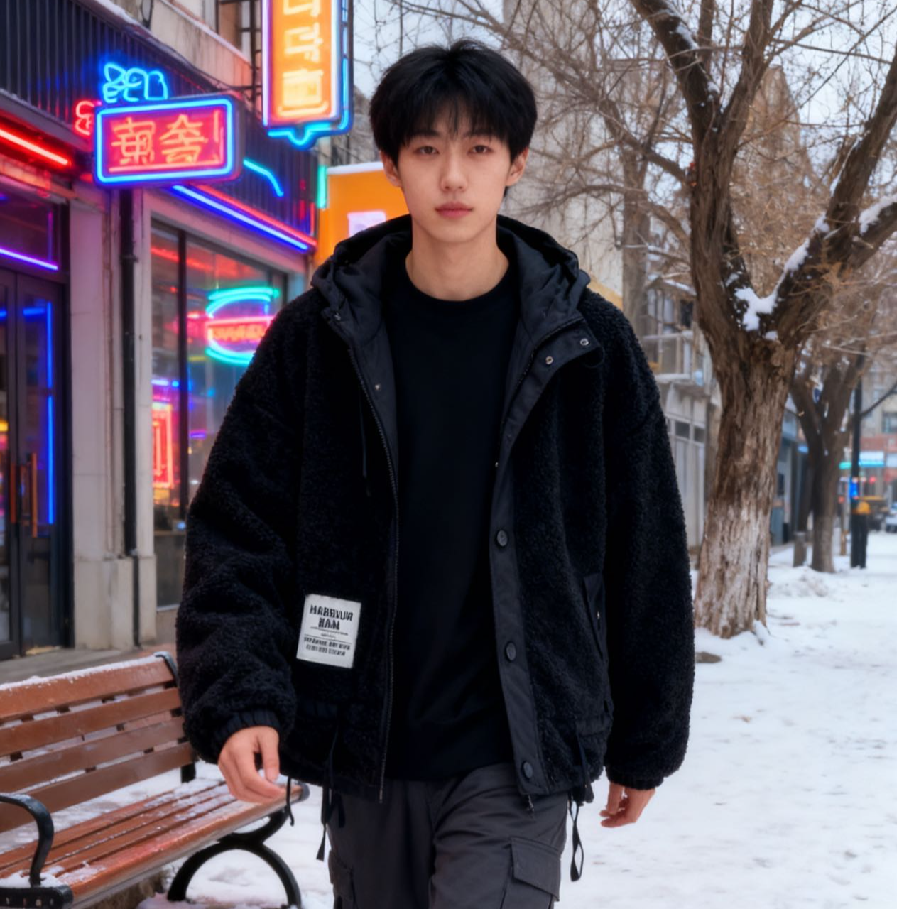 9521159高端专享老林家天花板冬款外套黑色（靠谱）