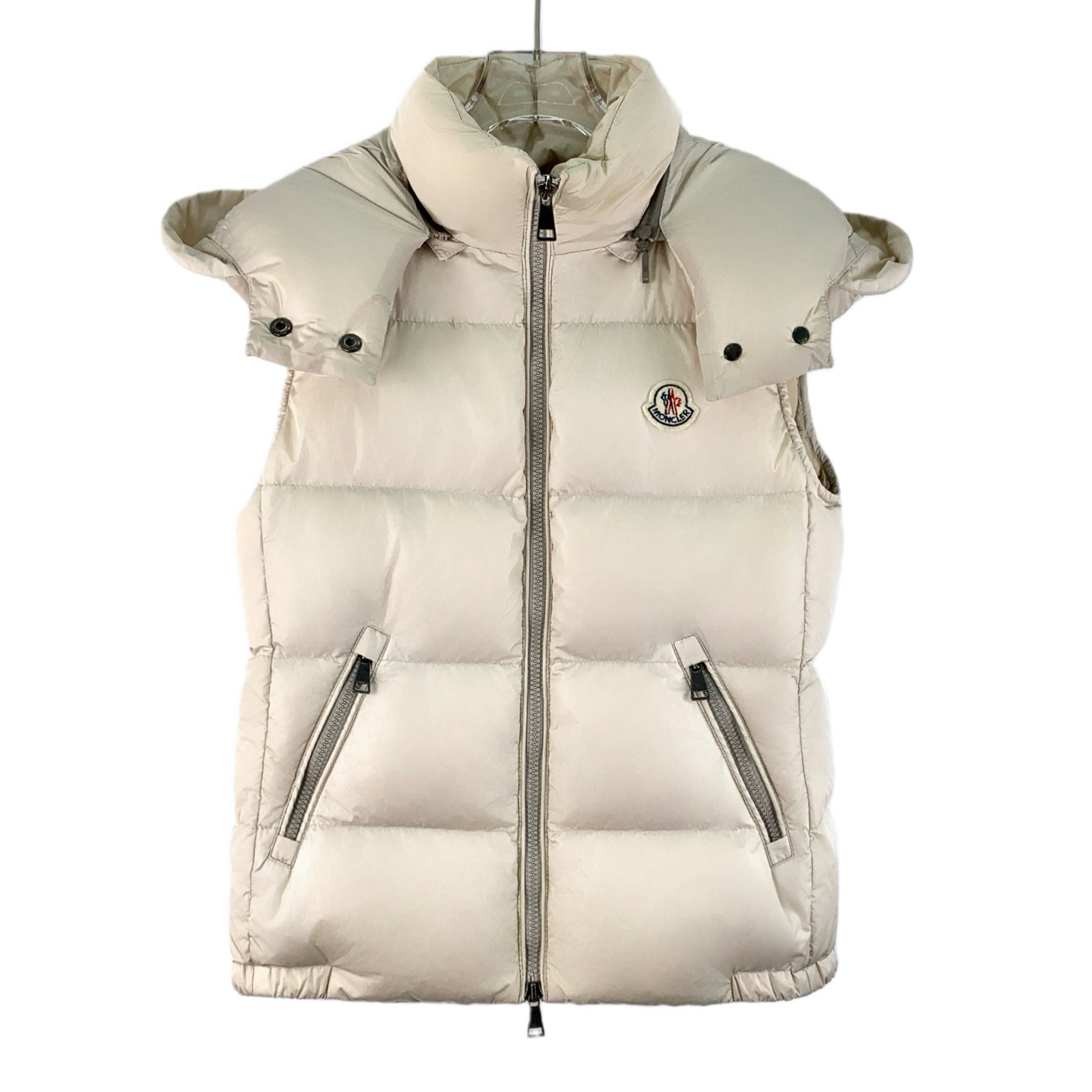 99新 MONCLER  KW0211   Gallinule系列 徽标羽绒服马甲 XS码 