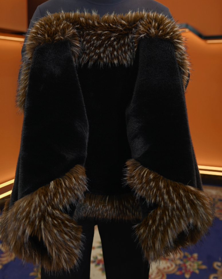 2026-冬季爆款女装大毛领外套短HX-52