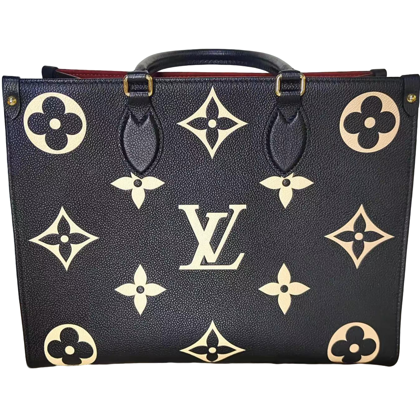 95新 LV LV 黑色onthego中号斜挎包bwz10667