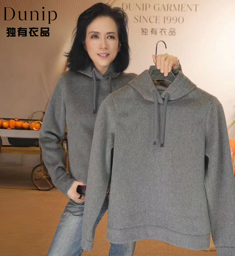 瑜姐男装 冬季原创新款长袖免烫抗皱休闲高端时尚卫衣25DU3324