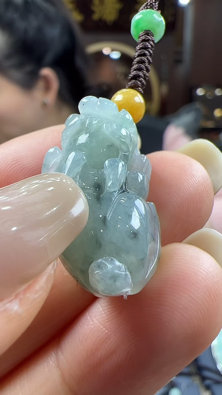 【闪购商品】翡翠挂件未镶嵌貔貅手机挂