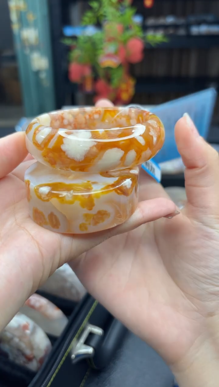 【闪购商品】石英质玉手镯未镶嵌791（57圈赠送镯心）