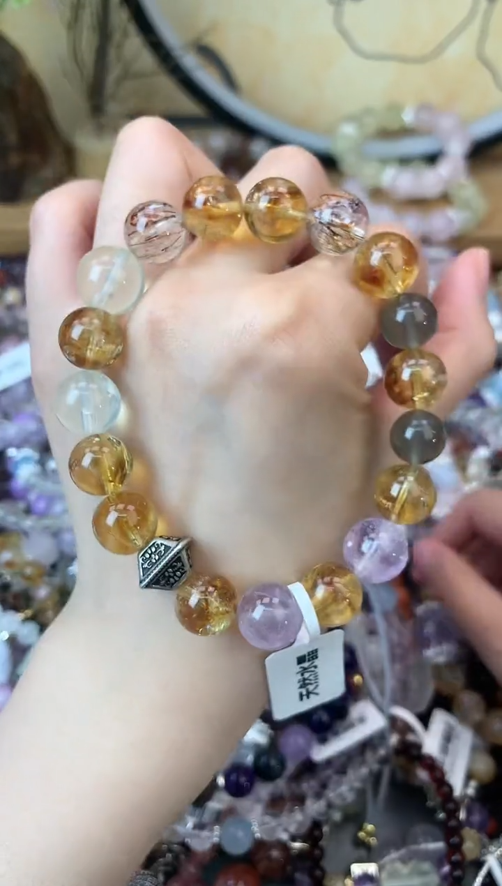 【闪购商品】黄晶手链未镶嵌333手串