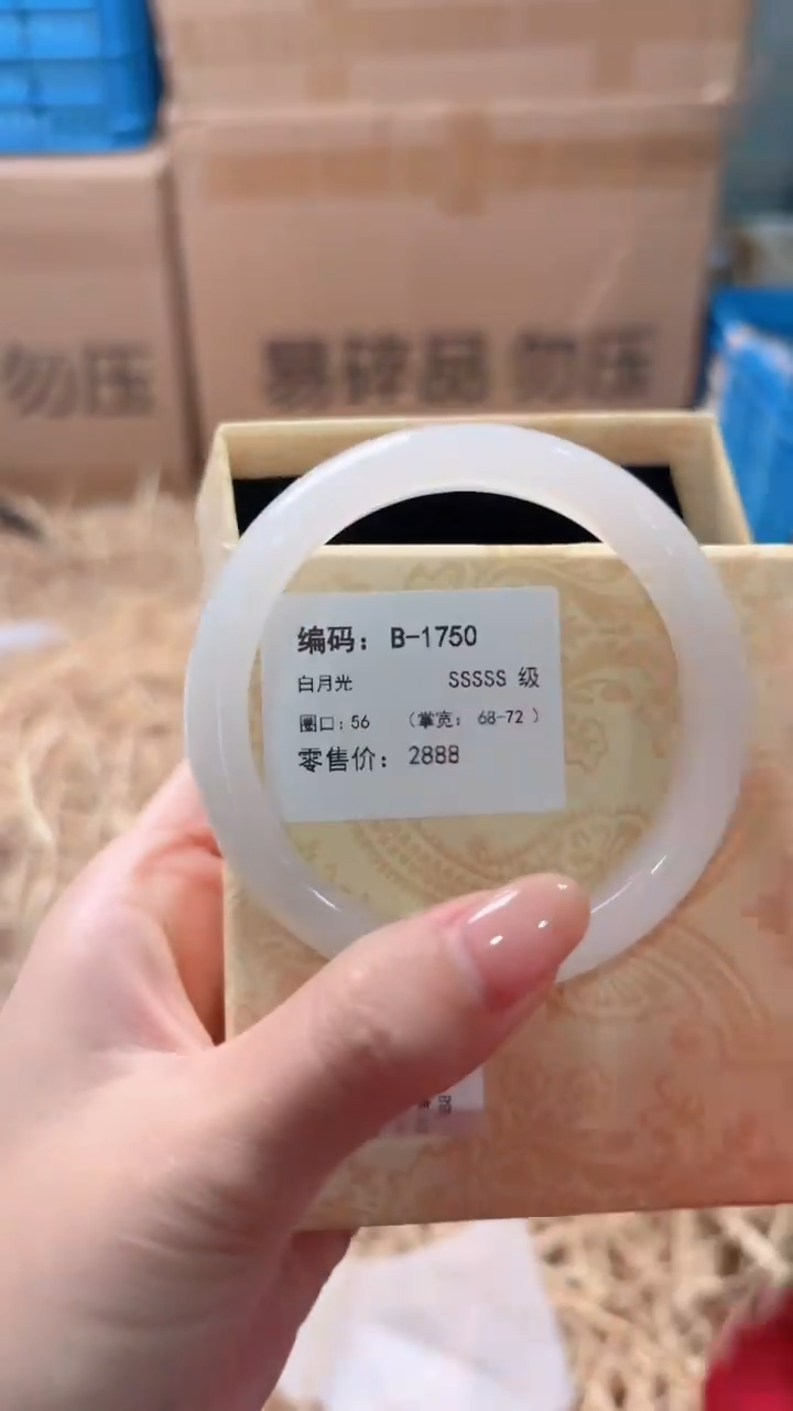 未镶嵌手镯石英质玉B-1750