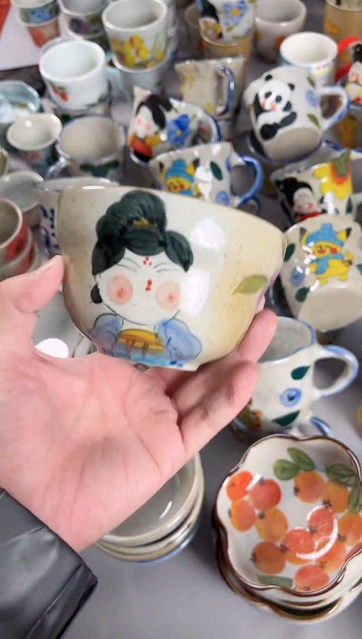 【闪购商品】瓷片景德镇手绘高温釉下彩陶瓷