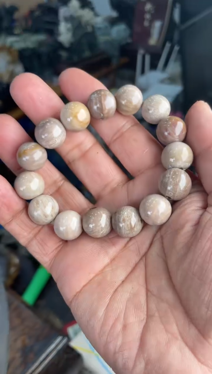 【闪购商品】硅化玉手串未镶嵌128