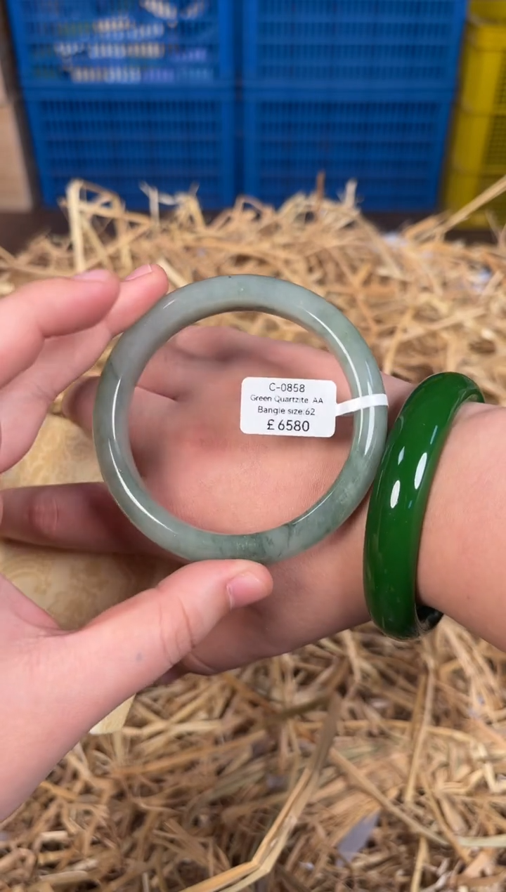未镶嵌手镯石英质玉C0858