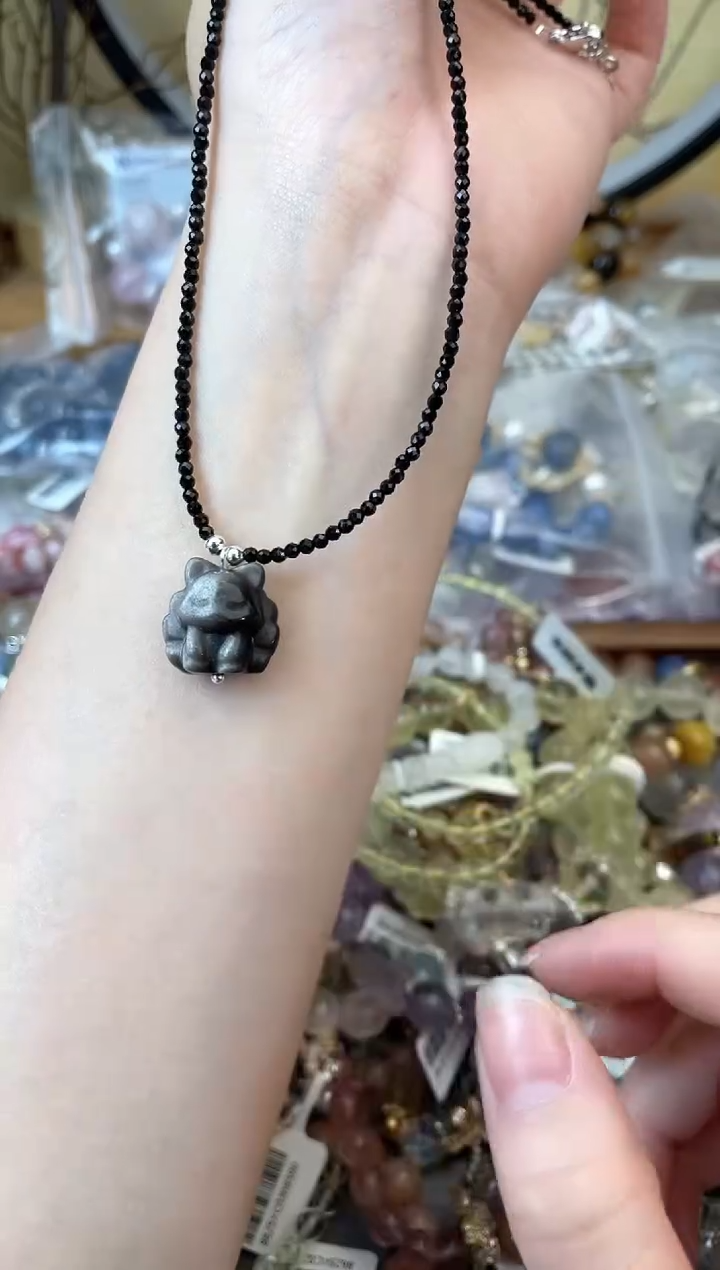 【闪购商品】黑曜岩未镶嵌项链251