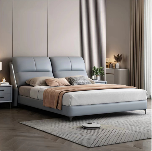 现代主卧大床双人床主卧床1.8米x2主卧大床儿童床储物床婚床