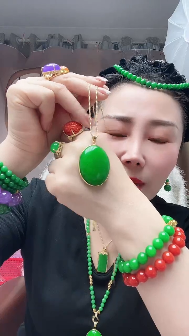 【闪购商品】翡翠颈饰14K金镶嵌098号