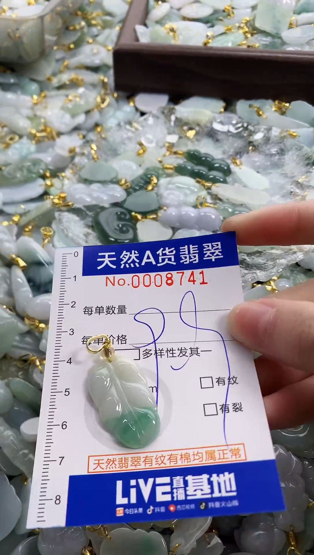 颈饰未镶嵌翡翠天然A货翡翠