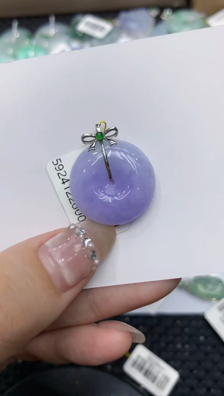 【闪购商品】翡翠颈饰18K金镶嵌222222222