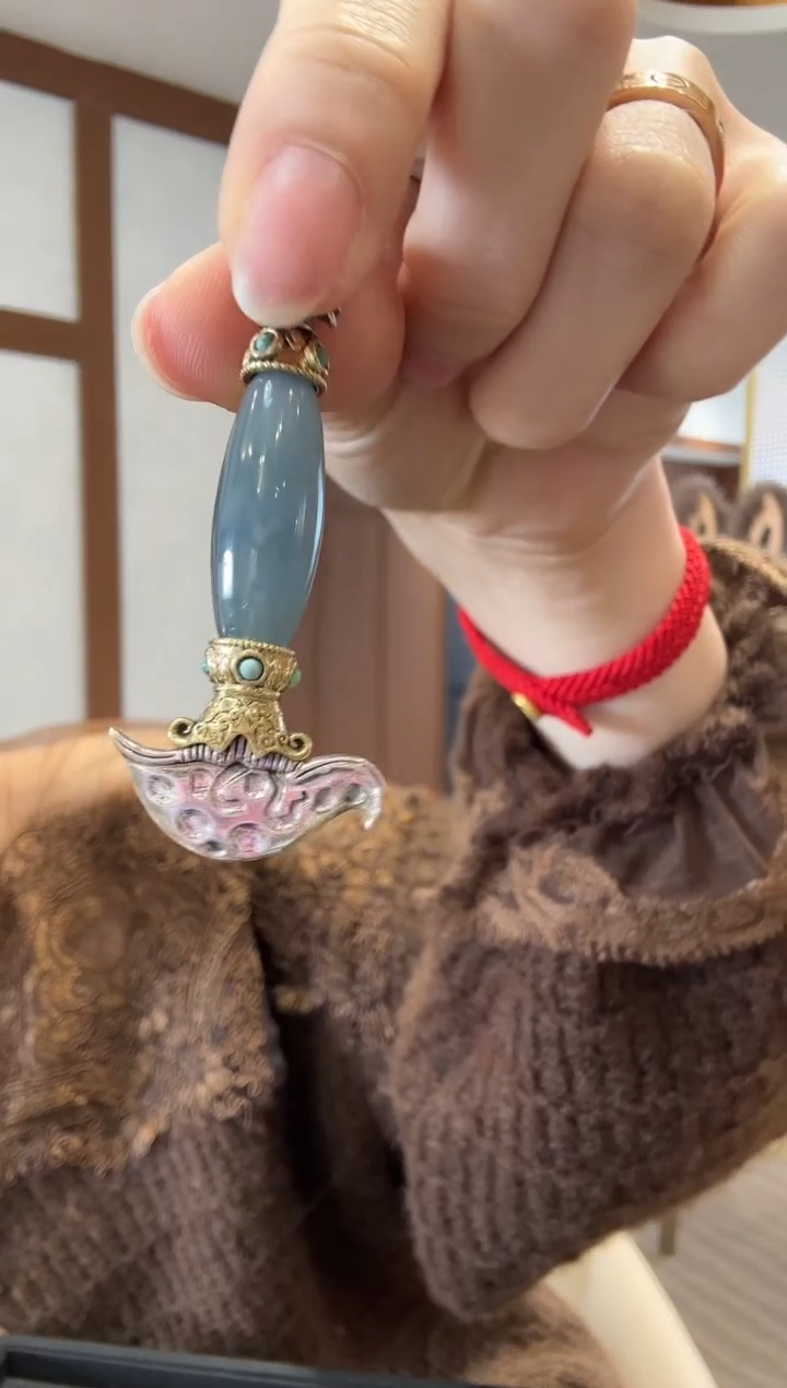 【闪购商品】翡翠吊坠(不含链)银S925镶嵌银镶