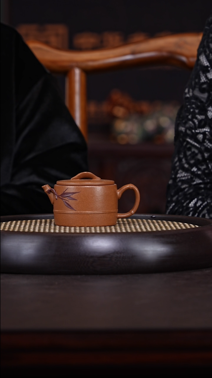 【闪购商品】紫砂茶壶淘壶坊22-26冷金黄汉瓦160cc