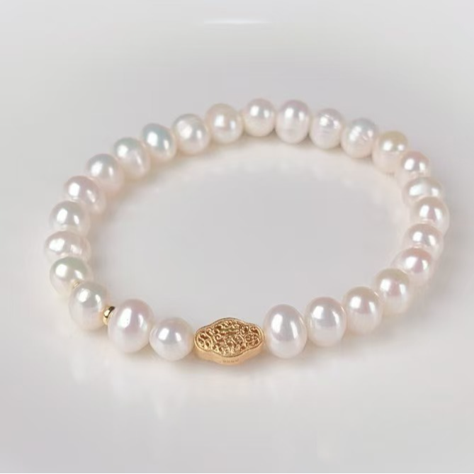 【如意】约6-7mm淡水无核珍珠手链时尚百搭经典珍珠手串DSL00699