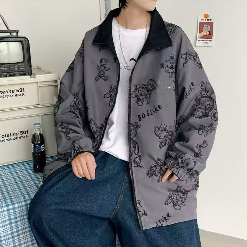 2号 经典-情侣百搭休闲冬季保暖小熊外套