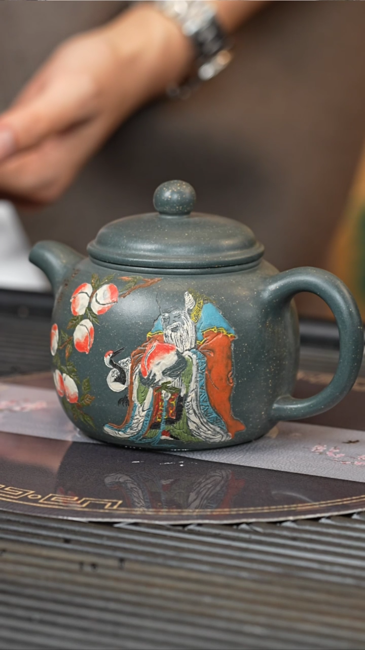 【闪购商品】紫砂茶壶YJB 雪花绿泥 匏尊