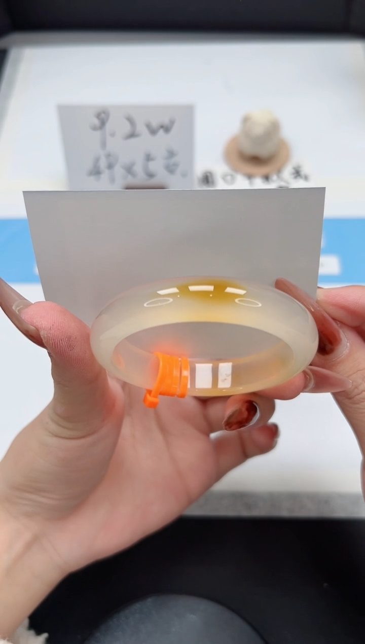 【闪购商品】玛瑙/玉髓手镯未镶嵌351/香槟53.2