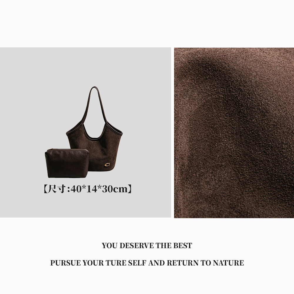 【广州特特】SK-83277-巧克力色斜跨小包包时尚肩包通勤秋冬简约