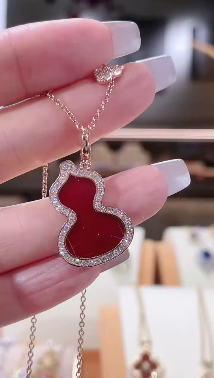 【闪购商品】钻石颈饰18K金镶嵌项链