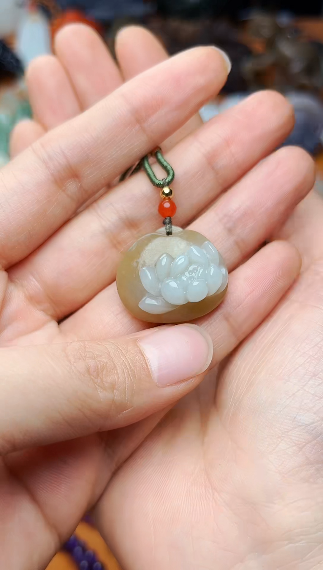 【闪购商品】和田玉颈饰未镶嵌荷花