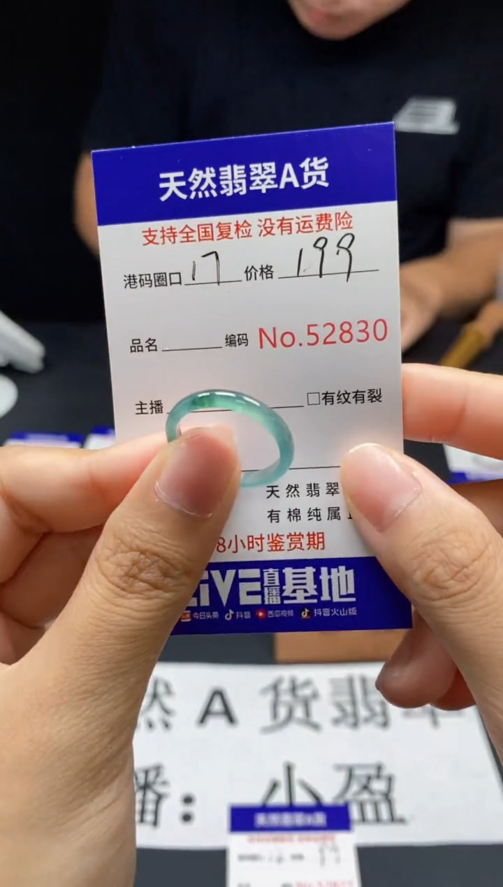 翡翠戒指未镶嵌天然翡翠戒圈2830