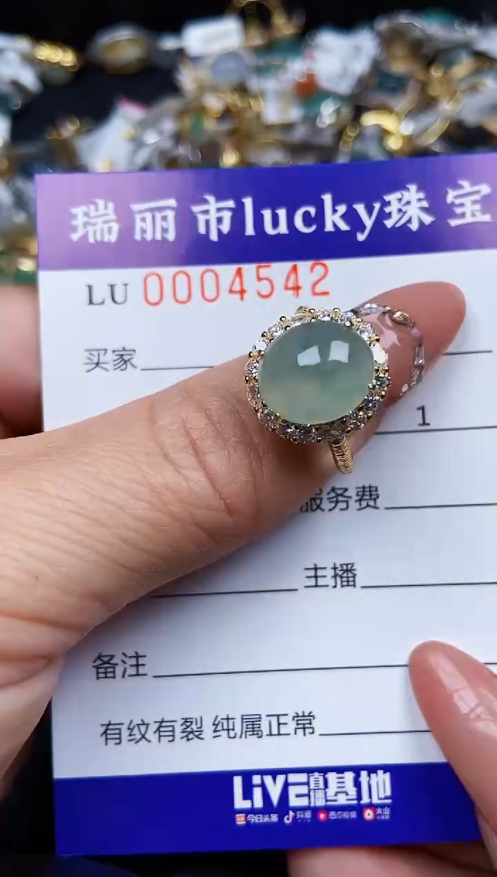 翡翠银S925镶嵌颈饰4542