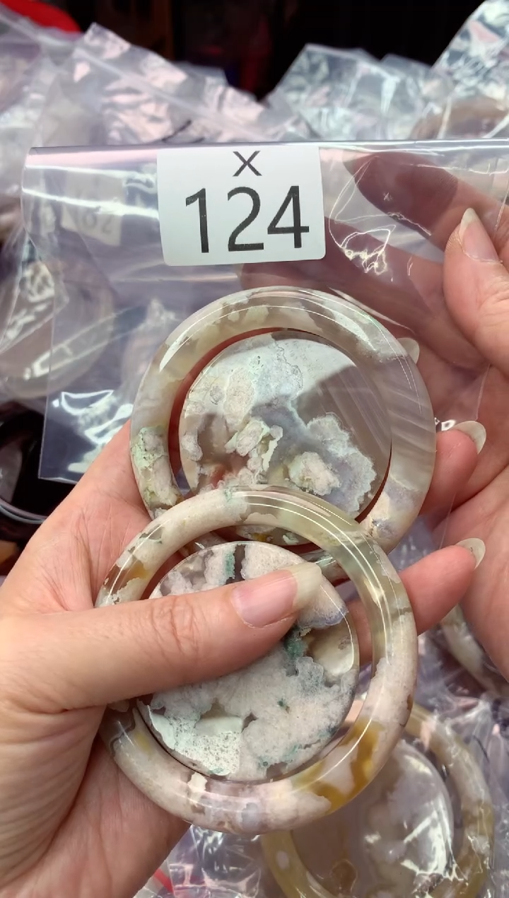 未镶嵌手镯水晶家**宝X124-55(两)