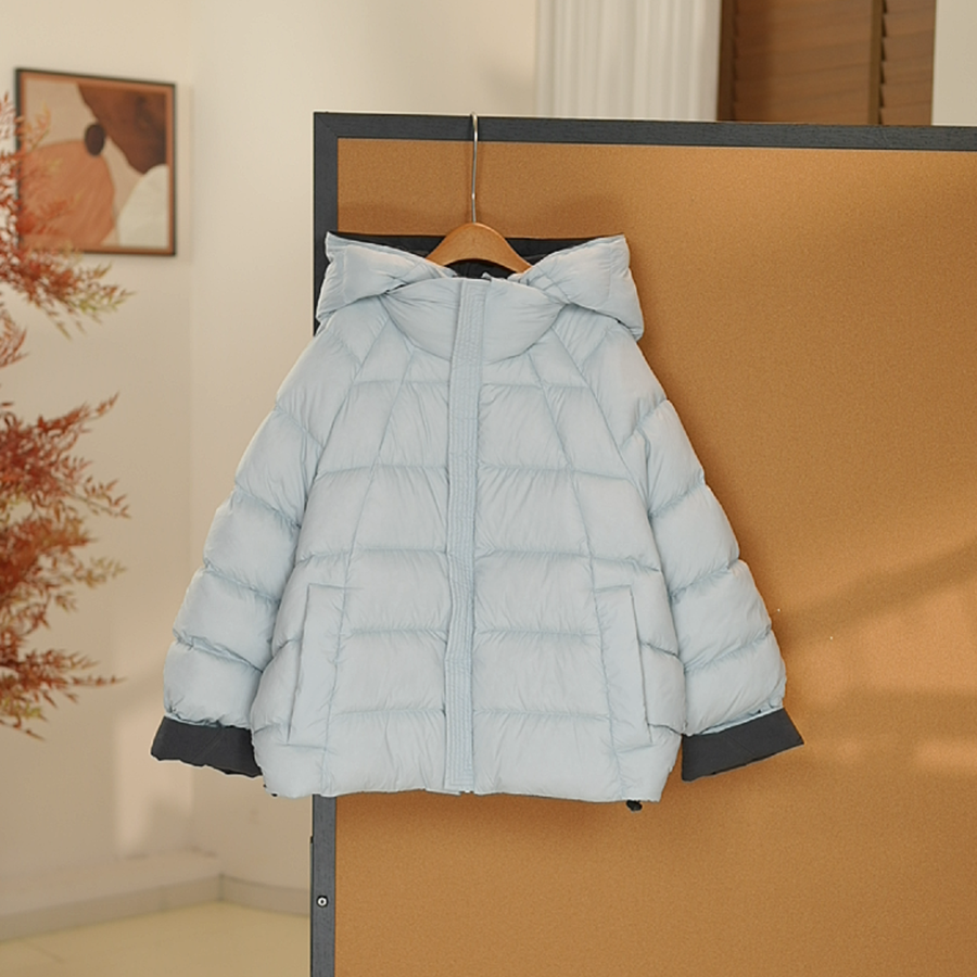 秋冬新款女大童双面羽绒服韩版时尚青少年装保暖百搭亲子-SW419