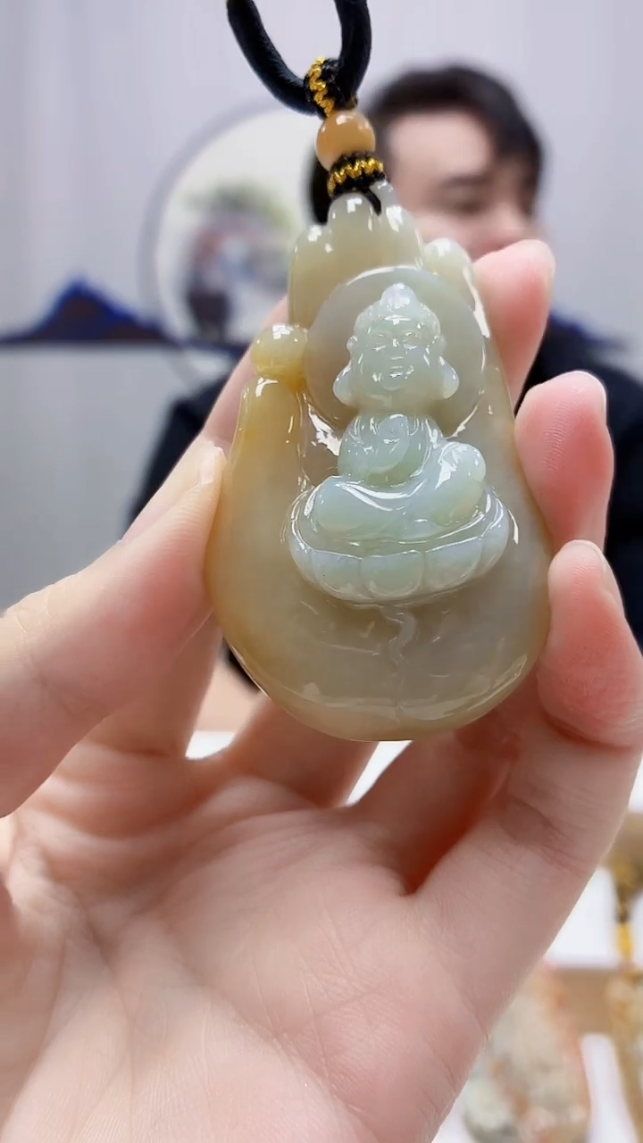 未镶嵌定制翡翠5060zm-毛货挂件宝宝佛218