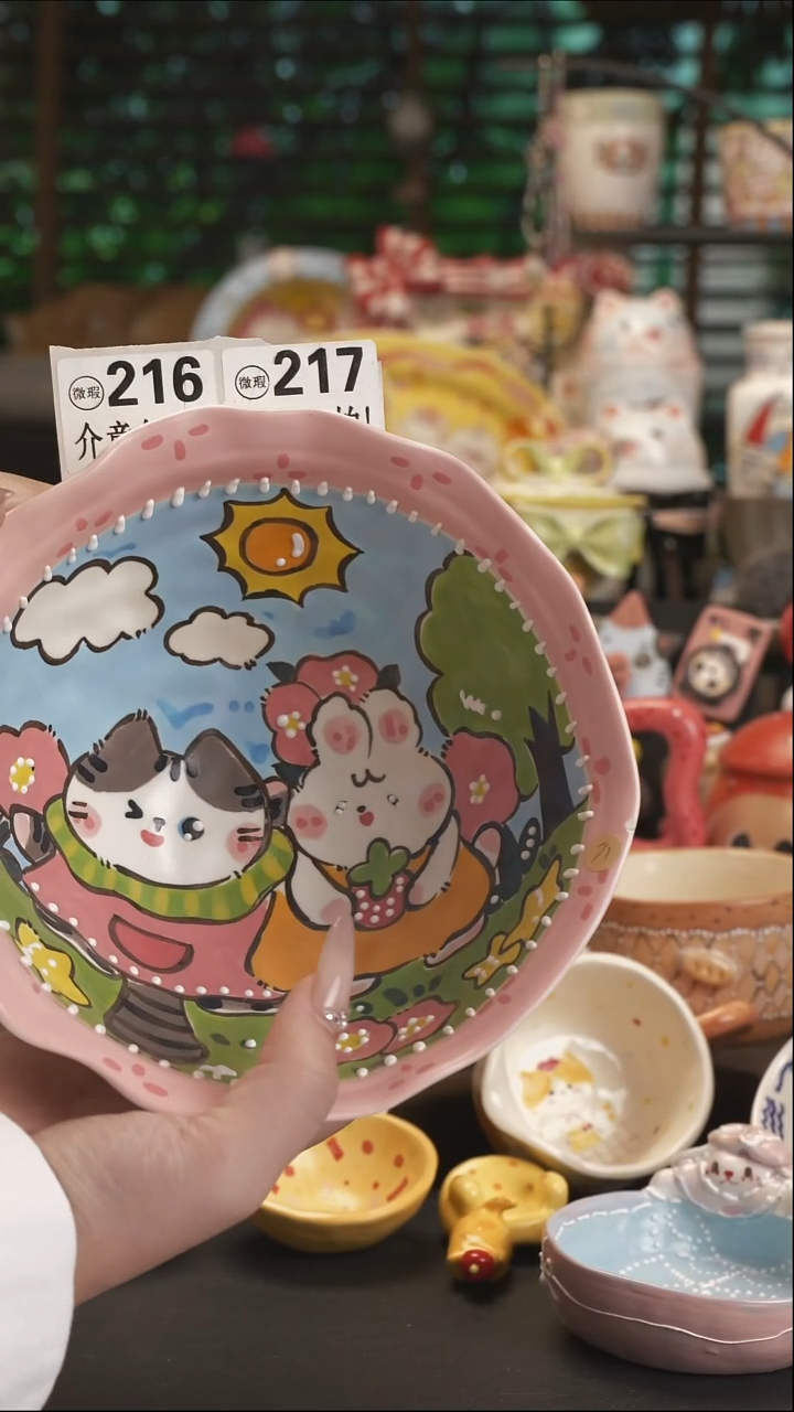 可****啦【原创设计】景德镇手绘陶瓷