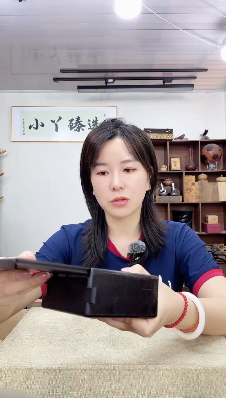 乌木类端景台322大叶紫檀盒子木木木