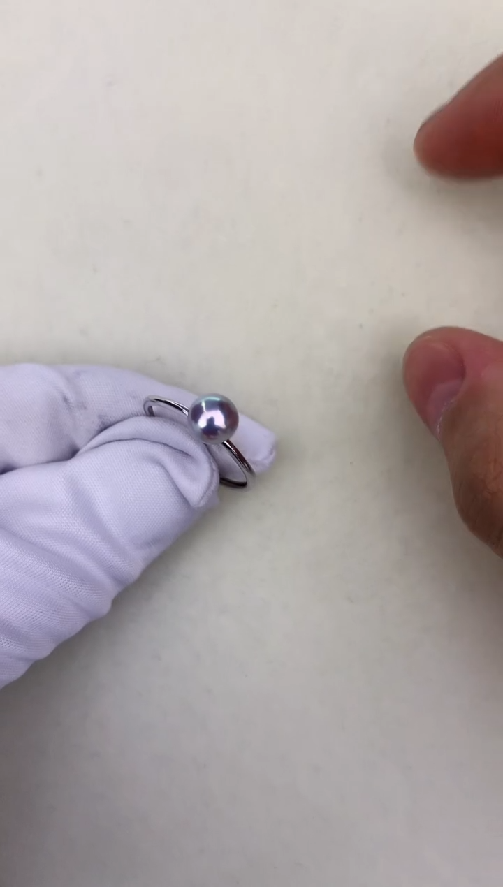 银S925镶嵌DA海水珍珠 GD089 戒指