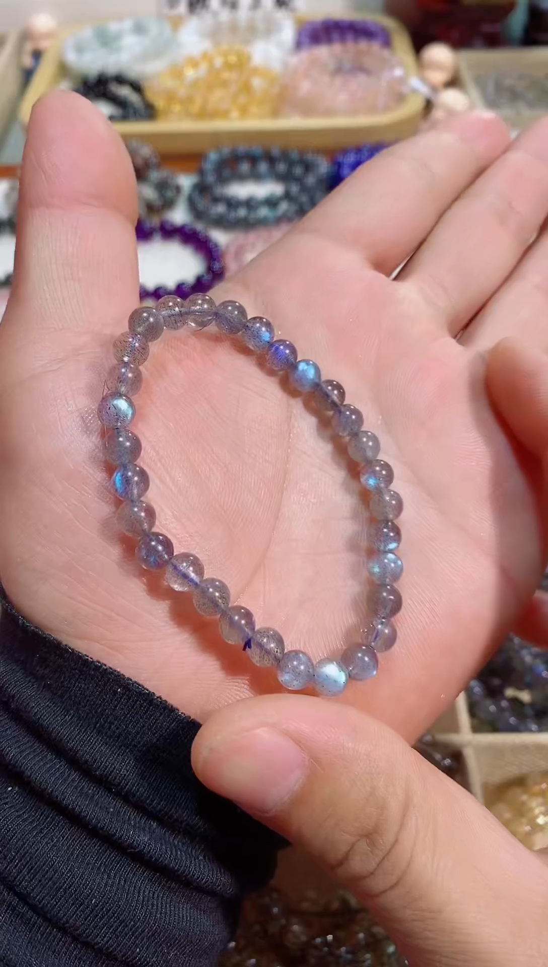 【闪购商品】水晶手链未镶嵌灰月光6M+ (多样性发其一）