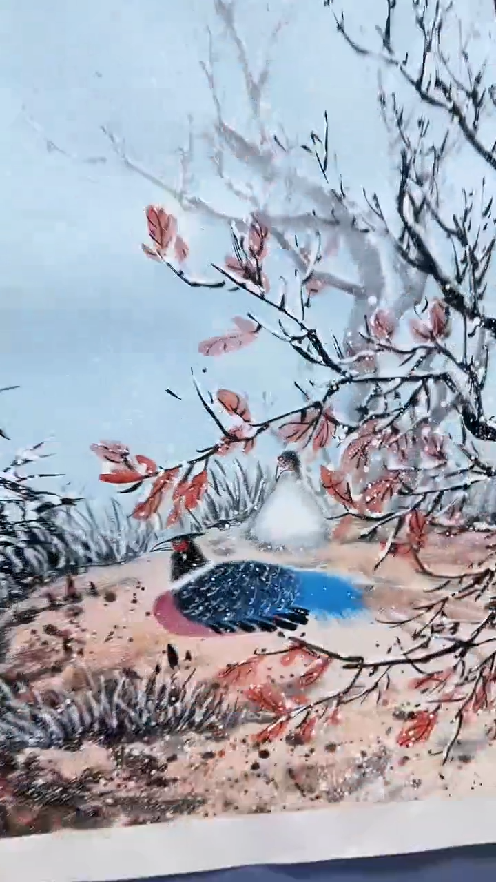 【闪购商品】绘画柳晓叶绘画4平尺花鸟