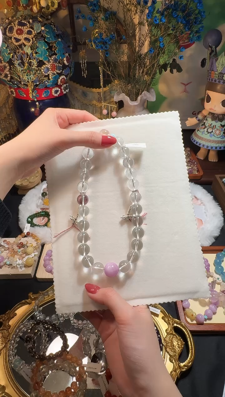 【闪购商品】水晶车挂未镶嵌白水晶手串