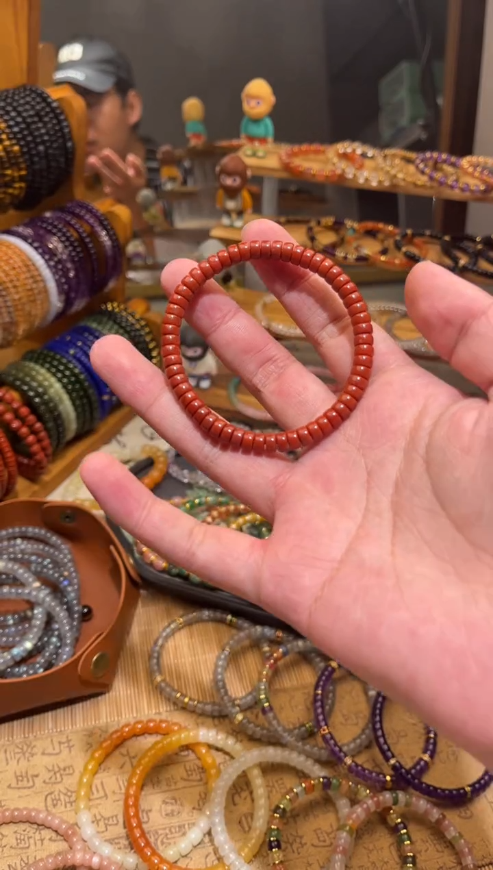 玛瑙/玉髓手串未镶嵌药片南红手串